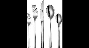 Sola Montreux Bestekset 6 persoons - 50 delig - Zilverwit Premium Edelstaal 18/10 - Vaatwasserbestendig