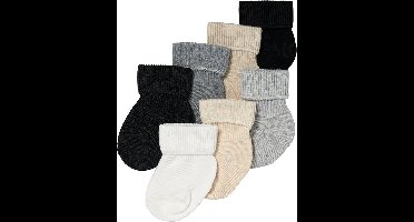 Apollo Baby Sokken Basic Sokjes Jongens & Meisjes Giftbox 7-Pack 6-12 Maanden