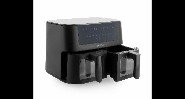 GreenPan - Bistro dubbele airfryer - 4L+4L - 9 programma's - Digitaal Led Display - Automatisch Uitschakelen - zwart - PFAS-vrij