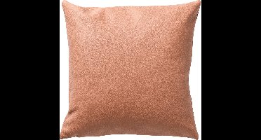 Dutch Decor JARED - kussenhoes 45x45 cm - stoere leerlook - effen kleur - Cork - roze - met rits - zonder binnenkussen