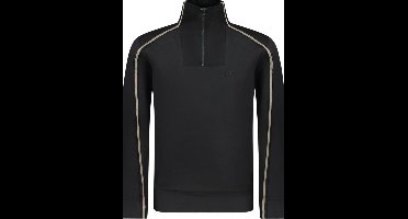 BOSS Sweater Jersey Half Zip Black