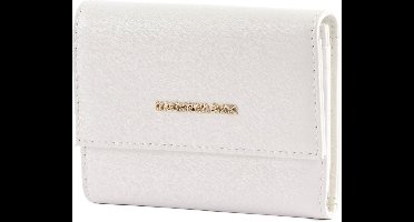 MANDARINA DUCK Leren Portemonnee Kaarthoes Luna Card Holder Optical White Wit