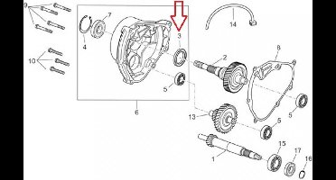 originele motorafdichting voor scooter piaggio 125 x9 evolution 2003 tot 2007 873351 nieuw