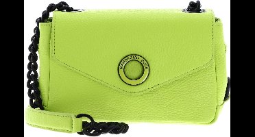 MANDARINA DUCK Leren Avondtas Schoudertas Mellow Neon Crossover Bag Acid Lime Neongroen