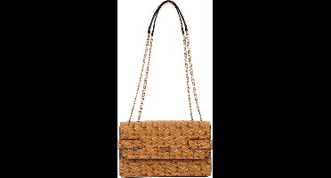 GUESS Schoudertas Atene Convertible Xbody Flap Yellow Logo Veelkleurig