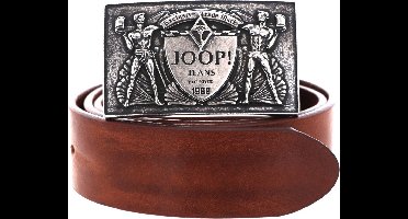 JOOP! Leren Riem Buckle Jeans Belt 4,0 CM W100 Cognac Bruine