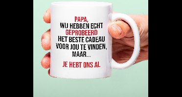 Mok Papa We Hebben Het Geprobeerd van Ditverzinjeniet.nl