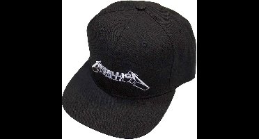Metallica - 3D Logo Snapback Pet - Zwart