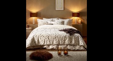 De Witte Lietaer Dekbedovertrek Dentree Soft White - Tweepersoons - 200 x 200/220 cm - Katoen Flanel