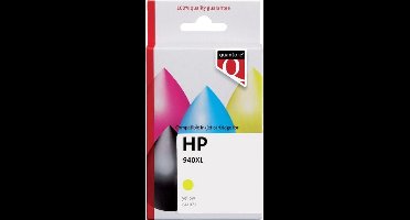 Inktcartridge quantore hp 940xl c4909cn hc geel | 1 stuk