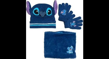 Lilo & Stitch Muts met col en handschoenen