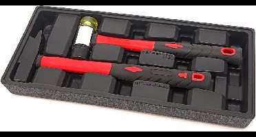 HBM 2 Delige Hamerset Inlay voor HBM Gereedschapswagen