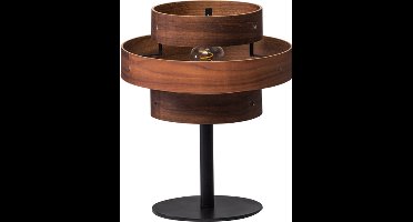 ETH Walnut Tafellamp 1x E27 3 Rings Hout