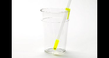 One Way rietjes met terugloop beveiliging : Set van 1 keer het grote formaat (26 cm) en kleine formaat (18 cm)