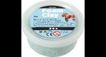 Foam Clay®, lichtgroen, glitter, 35gr