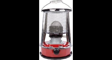 Perel Draagbare kerosine- of petroleumkachel, ontworpen voor buitengebruik, met lont, 2600 W, zichtbare brandstoftank voor eenvoudige peilcontrole, robuust en betrouwbaar, handige draaggreep, ideaal voor kamperen, tuin of bouwplaatsen, Ø33 x 45 cm