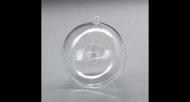 Plastic vulbare kerstbal 8cm (25 stuks)