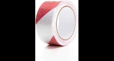 Perel Antisliptape 5 m x 5 cm, voor binnen en buiten, rood/wit