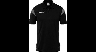 Uhlsport Squad 27 Polo Heren - Zwart / Antraciet | Maat: 4XL