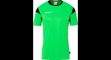 Uhlsport Squad 27 Shirt Korte Mouw Heren - Fluo Groen / Zwart | Maat: M