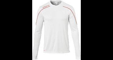 Uhlsport Stream 22 Voetbalshirt Lange Mouw Heren - Wit / Rood | Maat: S