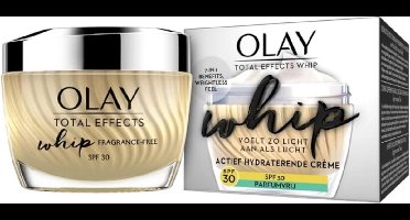 Olay Total Effects Whip Actief Hydraterende Crème Parfumvrij Met SPF30 50 ML