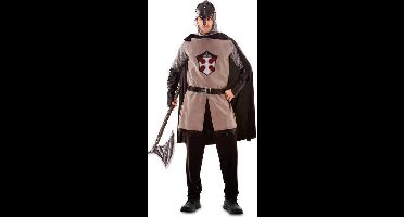 Witbaard Verkleedpak Middeleeuwse Ridder Zwart 6-delig Mt M/l