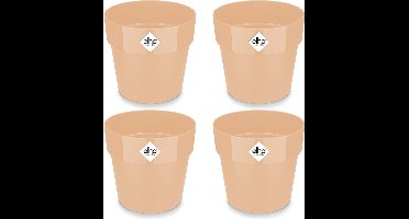 Gardebruk Bloempot Set van 4 - Vorstbestendig 240g 18x17cm - Perzik