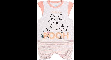 Grijze katoenen Winnie de Poeh rampers met glitterinzet