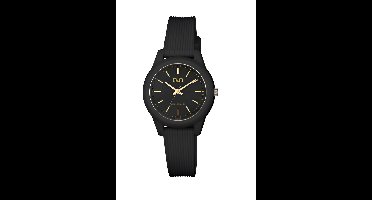 Q&Q VS13J004Y - Horloge - Sport - Analoog - Dames - Vrouwen - Plastic band - Rond - Cijfers - Kunststof - Zwart- 10 ATM