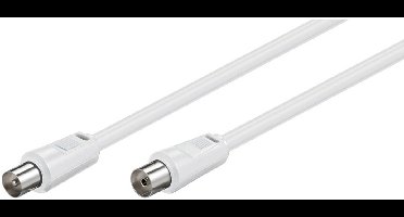 Goobay 50717 coax-kabel 1,5 meter Coaxiaal Wit