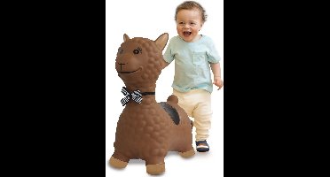 Jamara Skippybal - 460542 Skippydier Bruin Lama Junior met Pomp