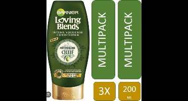 ULTRA DOUX - LOVING BLENDS - BOTANIC THERAPY - OLIJF - HAAR CONDITIONER - CREME SPOELING - VEGAN FORMULE - SILICONENVRIJ - ALLE HAARTYPES - HAARBALM - BULK VOORDEEL - 3X 200ML