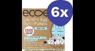 Eco Egg Wasbal Refill Pellets (50 wasbeurten) - Fresh Linen (6 refills)