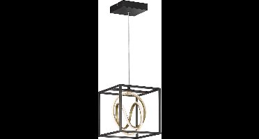 Fischer & Honsel - Hanglamp Gisi - 1x LED 15 W (incl.) - Zwart Mat