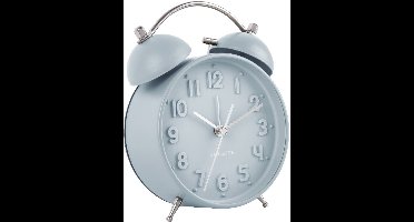 Karlsson Wekker Iconic - Blauw - Ø11 cm - Modern - Wekker voor slaapkamer - Wekkers