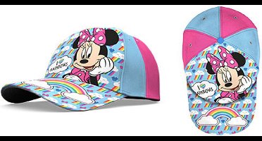 Disney Minnie Mouse Pet - 100% Katoen - Blauw - Roze - 1 Stuks