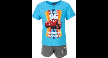 Disney Cars Set - Blauw - Maat 122/128 - Tot 8 Jaar