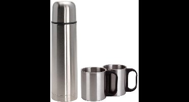 Redcliffs Thermosfles incl. 2 bekers - 1L - RVS - thermosbeker