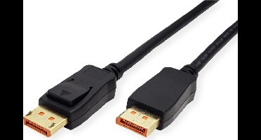 ROLINE DisplayPort-kabel, v2.1, 10K, DP M - M, zwart, 2 m