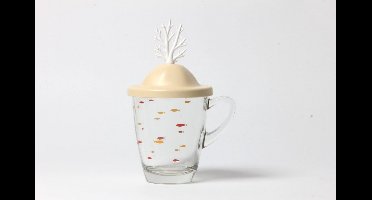 Qualy - Mok “Coral Bleaching” met deksel W94 x L116 x H110 mm 387 gr Materiaal: Gerecycled PP + Oceaanglas