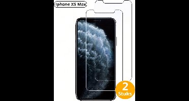 Livano Telefoon Glasplaatje - Beschermglas - Glaasje - Screen Protector - Screenprotector - Extra Sterk - Shockproof - Premium Protection - Geschikt Voor IPhone XS Max