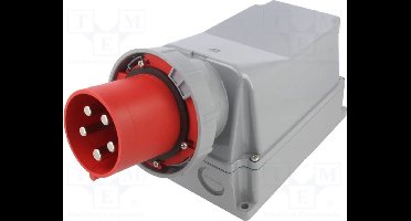 PCE WCD 125A connector - 5 polig mannelijk - 400V AC - IP67 - messing contact
