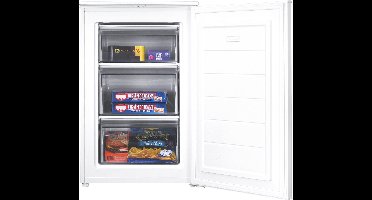 Tomado TFT5501W Tafelmodel vriezer energiezuinig - 88 liter - 55 cm breed - Stil: 37 dB - Energielabel C - Diepvries - Compact - Vrijstaand - 3 vrieslades - Wit