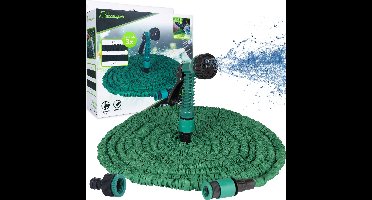 Deluxa Flexibele Tuinslang 20M+ - Sproeikop Tuinslang 7x - Uitrekbare Tuinslang - Waterslang - Groen