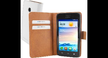 Mobiparts Premium Wallet Case Huawei Ascend Y330 - Wit