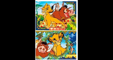 Clementoni - Puzzel - 2x60 Stukjes - The Lion King - Puzzel Voor Kinderen