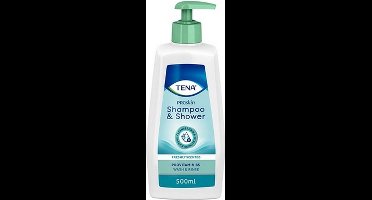 Tena Shampoo and Shower 500 ml - 5 flesjes van 500 ml
