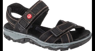 Rieker Sandals 68851-02, Vrouwen, Zwart, Sandalen, maat: 36