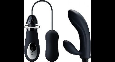 Dorr Fulfilled Vibrerende Eitje met G-spot Vibrator opzetstuk - zwart
